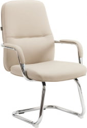 Кресло для посетителей Everprof Vesta CF Экокожа Бежевый