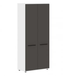 Шкаф с глухими дверьми EDIS EHCS 85.1 Мокко Черный Белый