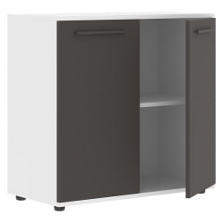 Шкаф с глухими малыми дверьми EDIS ELCS 85.1 Мокко Мокко Белый