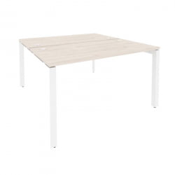 Рабочая станция на П-образном м/к ОНИКС О.МП-Д.РС-2.3.7 Денвер Светлый/Белый / ONIX O.MP-D.RS-2.3.7