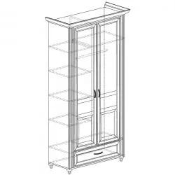 Шкаф 2-дверный Ралли 853