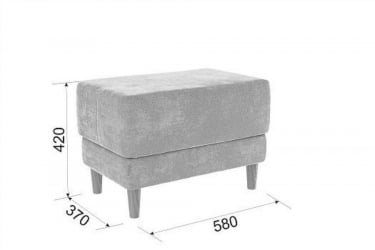 Пуф Рондо 2 PM-005.2 крем (велюр)