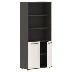 Шкаф с одним комплектом глухих малых дверей EDIS EHCS 85.5 Ясень Траун Мокко Мокко