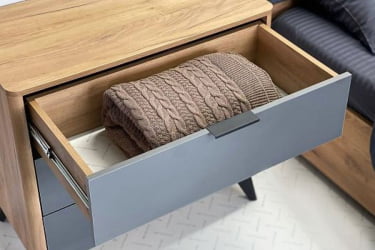 Комод Адам MSA-02 дуб крафт золотой/графит