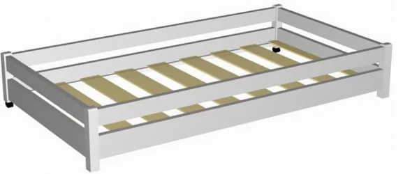 Детская кровать для мальчика RooRoom VK-66 Белая