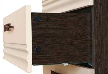 Комод Катрин 92.18 Дуб венге Белый песок Браун вуд