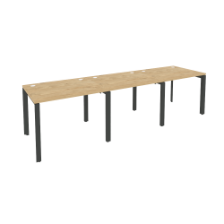 Рабочая станция на П-образном м/к ONIX O.MP-RS-3.1.8 Тиквуд Светлый/Антрацит