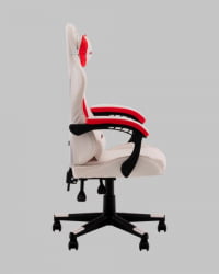 Кресло спортивное TopChairs Phantom бело-красный