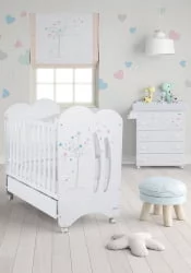 Кроватка для новорожденных Micuna Aura 120x60 White