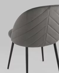 Стул Фолио велюр Темно-серый