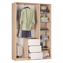 Шкаф распашный Р-198х135х60-3-ПО(ДСС) / R-198х135х60-3-PO(ДСС)