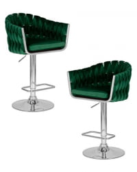 Стул барный DOBRIN MARCEL (зеленый велюр (MJ9-88)) 2 шт