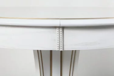 Стол обеденный Орион-5 (d1000) тон 1 с золотой патиной