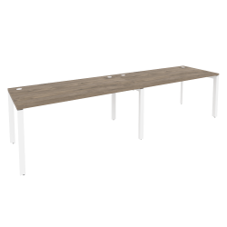 Рабочая станция на П-образном м/к ONIX O.MP-RS-2.4.8 Тиувуд Темный/Белый