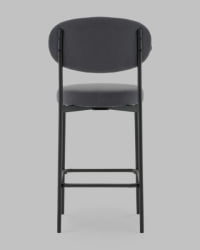 Стул Полубарный Бриф DD ПБ велюр темно-серый