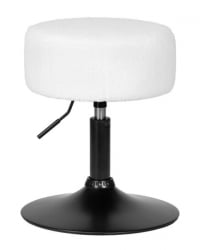 Кресло DOBRIN DANNY BLACK (белый букле (13))