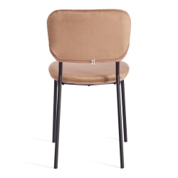 Стул CAROL (mod. UC06) металл, вельвет, 45 х 56 х 82 см, Brown (коричневый) HLR11 / черный