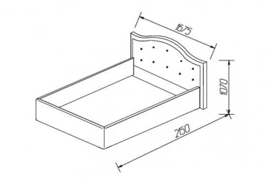 Кровать Стелла, 1400*2000 мм, велюр Бренди лайт 03, кремовый
