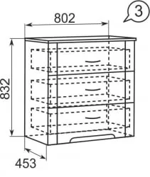 Комод Виктория 3