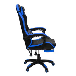 Геймерское кресло 892-1 цвет черный/синий с массажем 892-1-black-blue-mass