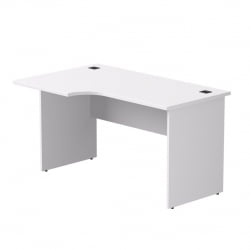 Стол эргономичный с опорами ЛДСП Everprof EVO 254S013 (левый) Белый