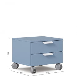 Тумба выкатная Милтон ЛД 537.070.000 Капри синий