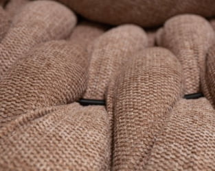 Стул барный DOBRIN LEON (коричневая ткань (LAR 275-3)) 2 шт