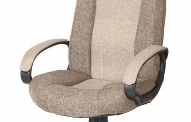 Кресло офисное Гармония HOME ткань КФ-31/32 Серо-коричневая