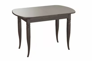 Стол с ящиком Хоста-3 с резными опорами Венге Анкор темный