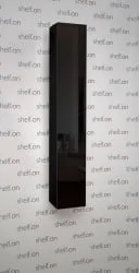 Поворотный шкаф в черном стекле Хоп Шелф Стекло Венге