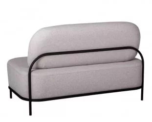 Диван с подушкой Gawaii 2-х мест Светл серый