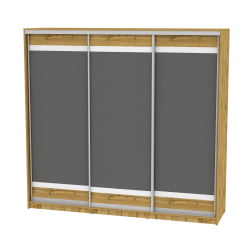 Шкаф-купе B-230х235х60-1(ДВ-Графит-D9D9D9)