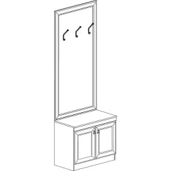 Тумба в прихожую Инна 620 денвер темный