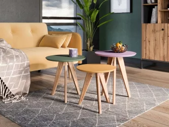 Стол журнальный Тип 8 450 Софт Сирень Дуб Вотан