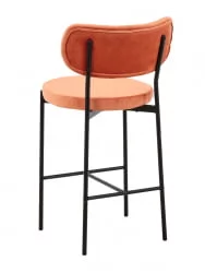 Стул полубарный Барбара (Б) велюр Терракотовый