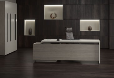 Кабинет руководителя VELION №2 Аметист Дуб Сильвер