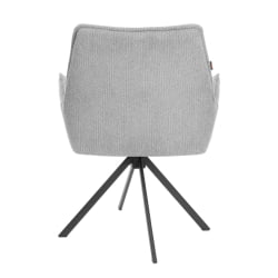 Кресло Murano/Мурано опора 360, велюр/букле (HYP), светло-серый