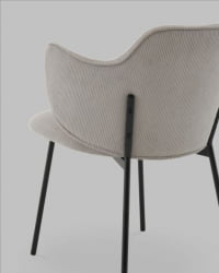 Стул Джиннет велюр светло-серый