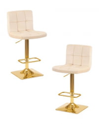 Стул барный DOBRIN GOLDIE (бежевый велюр (MJ9-10)) 2 шт