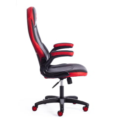 Кресло BAZUKA кож/зам, черный/красный, 36-6/36-6/06/36-161