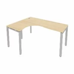 Стол письменный METAL SYSTEM Б.СА-4 Л Акация/Серый