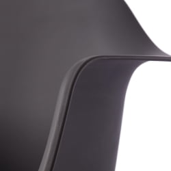 Кресло-качалка CINDY (mod. C1025A) пластик/металл/дерево, 65 х 61 х 74 см, серый 024 /натуральный