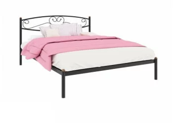 Кровать 140 на 190 Каролина 1400х1900 Черная