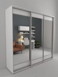 Шкаф-купе 3-х дверный Акцент-Лайт 3 1500х600 Выбеленное дерево