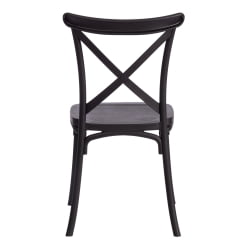Стул со спинкой CROSS (mod. PL24) пластик, 48 х 58 х 89 см, Black (черный) 05