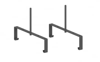 Держатель кабель-канала широкого и экранов (2 шт.) Sigma МК.ДКЭ.002.AN Антрацит