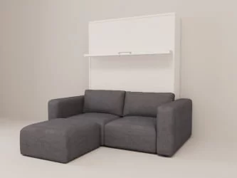 Диван-кровать трансформер Смарт 1 с пуфом К 1600 Венге