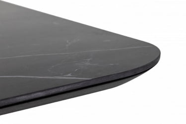 Стол Роналдо раздвиж. 140-180 Темный мрамор/Бабочка