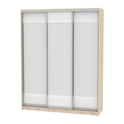 Шкаф-купе Б-220х180х60-1(ДСС-Белый-Д10Д10Д10) / B-220х180х60-1(ДСС-Белый-D10D10D10)