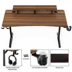 Компьютерный стол EUREKA GIP 60 Walnut